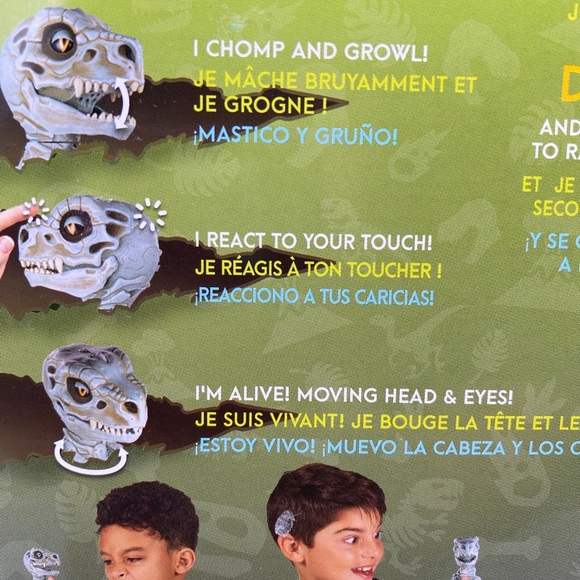 Fingerlings Untamed Ferocious Bonehead TRex Doom Interactive Pet Dinosaur Toy - Picture 8 of 8